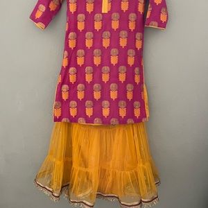 Sharara dress for girls